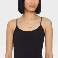 Semi-Precious Pearl And Stars Station Necklace Set 3pc - Universal Thread™ Gold