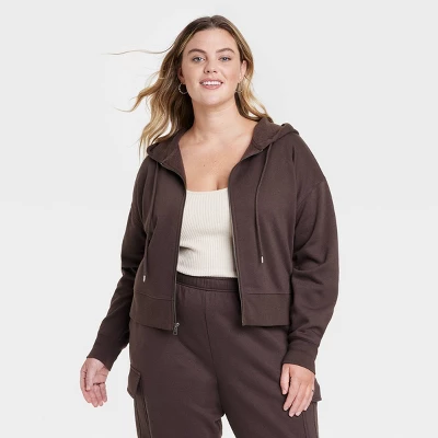 Women's Cropped Zip-Up Sweatshirt - Universal Thread™ 6 Women's Cropped Zip-Up Sweatshirt - Universal Thread™ - Image 4