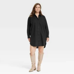Women's Long Sleeve Mini Shirtdress - Universal Thread™ -Universal Thread GUEST 31590b13 bf4e 456b beeb 785afc735b72