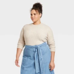 Women's Crew Neck Cashmere-Like Pullover Sweater - Universal Thread™ -Universal Thread GUEST 3c6bb8cd c5a4 488b 90f6 4045158e8576