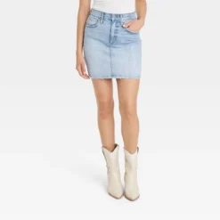Women's High-Rise Denim Mini Skirt - Universal Thread™ Light Wash -Universal Thread GUEST 578d2a69 f67a 440a a732 1548b8b96af5