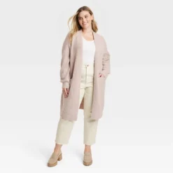 Women's Cashmere-Like Long Layering Cardigan - Universal Thread™ -Universal Thread GUEST 60fc1e4a 50c3 4a43 8b05 594395180ed8