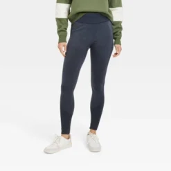 Women's High Waisted Ribbed Contrast Seamless Leggings - Universal Thread™ -Universal Thread GUEST 6bfb2eb9 9a63 4026 9983 0764d6254123