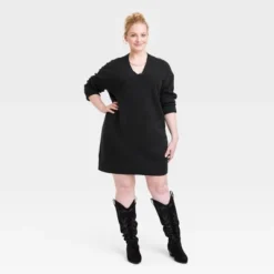 Women's Long Sleeve Tunic Mini Sweater Dress - Universal Thread™ -Universal Thread GUEST 8485068b 3b45 49d0 aaab 3d239d55bbed