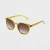 Women's Shiny Plastic Round Sunglasses - Universal Thread™ Green -Universal Thread GUEST a2b26ce0 b126 4c18 b993 a6e4bd128c68
