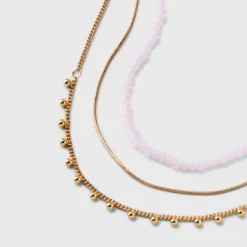 Pink Seedbead And Station Necklace Set 3pc - Universal Thread™ Gold 7 Pink Seedbead And Station Necklace Set 3pc - Universal Thread™ Gold -Universal Thread GUEST aa75d548 f8bf 4728 802a 01984fe07162
