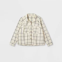 Women's Long Sleeve Adaptive Flannel Faux Button-Down Hook And Loop Shirt - Universal Thread™ -Universal Thread GUEST b32ff696 6da4 4db8 9859 1c330cb34b2f