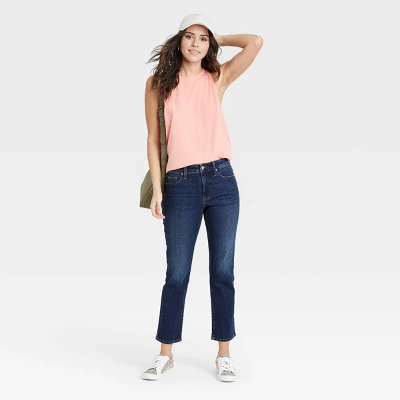 Women's High-Rise Slim Straight Fit Jeans - Universal Thread™ 4 Women's High-Rise Slim Straight Fit Jeans - Universal Thread™ - Image 2