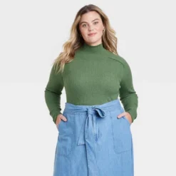 Women's Shrunken Rib Turtleneck Pullover Sweater - Universal Thread™ -Universal Thread GUEST be8f95a4 3139 482f 9ce4 14255c197cb1