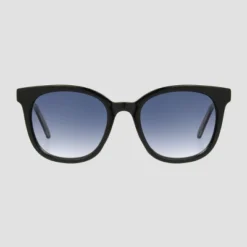 Women's Crystal Plastic Square Sunglasses - Universal Thread™ Black -Universal Thread GUEST e7caaf87 a26c 44b5 81a8 4cbd8b696892