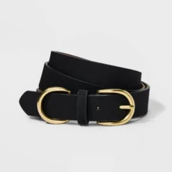 Women's Double Harness Metal Loop Belt - Universal Thread™ Black -Universal Thread GUEST ebd6d8ae c28b 4f7d 9f95 994e95a0779d