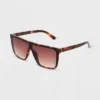 Women's Shiny Plastic Shield Sunglasses - Universal Thread™