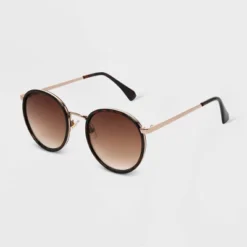 Women's Shiny Plastic Round Sunglasses - Universal Thread™